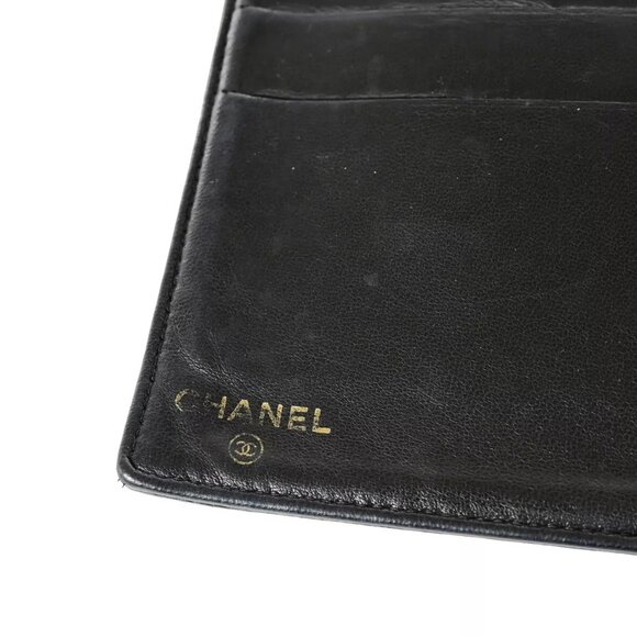 CHANEL CC Logo Long Bifold Wallet Purse Grained Calfskin Leather Black - Picture 10 of 15